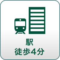 駅徒歩4分