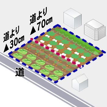 市街化区域にある畑の土地