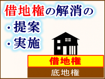 借地権の解消の・提案・実施／借地権・底地権